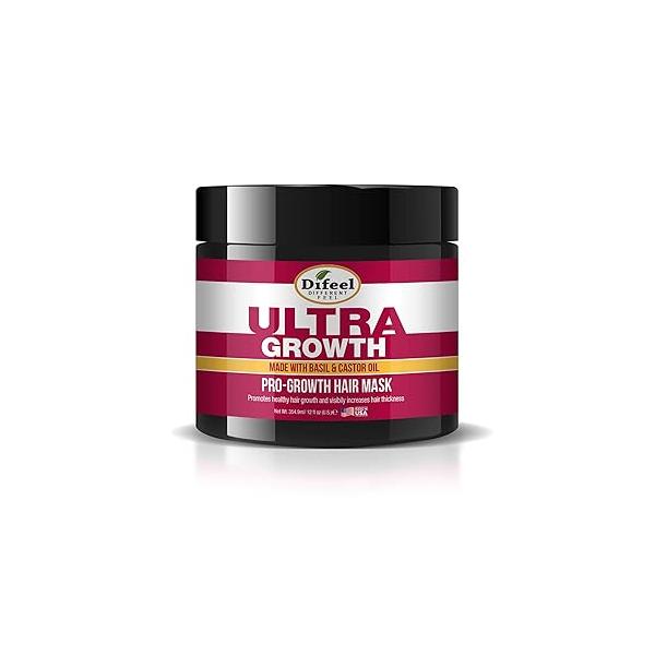 Difeel Ultra Growth Basil & Castor Hair Mask 12 oz.