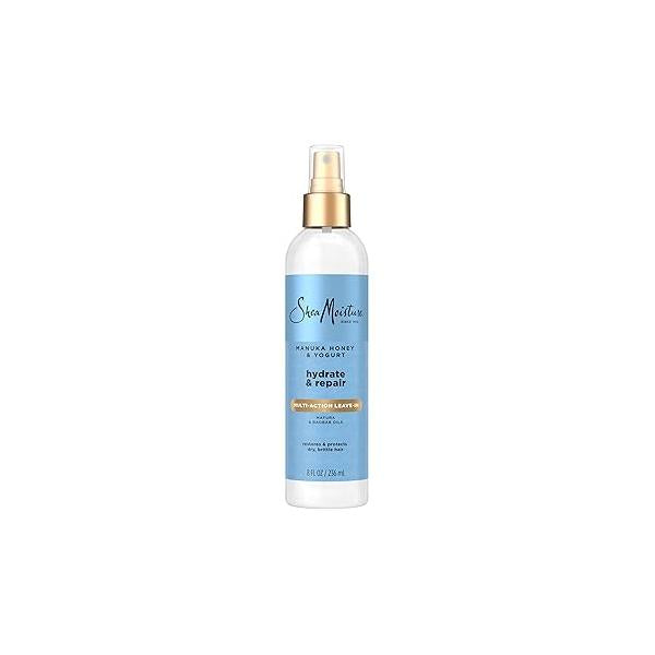 SheaMoisture Multi-Action Leave-In Conditioner Manuka Honey and Yogurt for Damaged Hair Sulfate Free Spray 8 oz