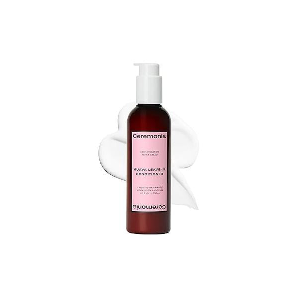 Ceremonia Guava Leave-In Conditioner Deep Hydration Repair Cream with Tamarind and Avocado, 6.7 Fl Oz | 200 mL