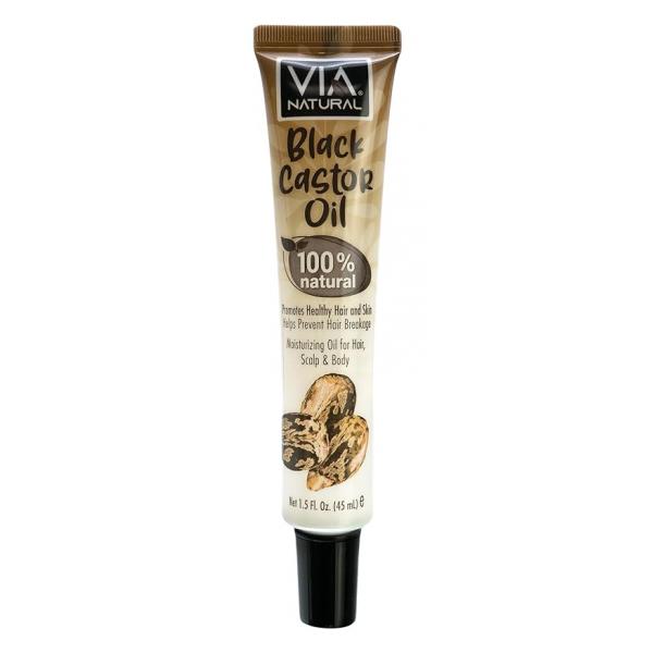 100% Natural Black Castor Oil 1.5 Fl Oz (Pack of 1)