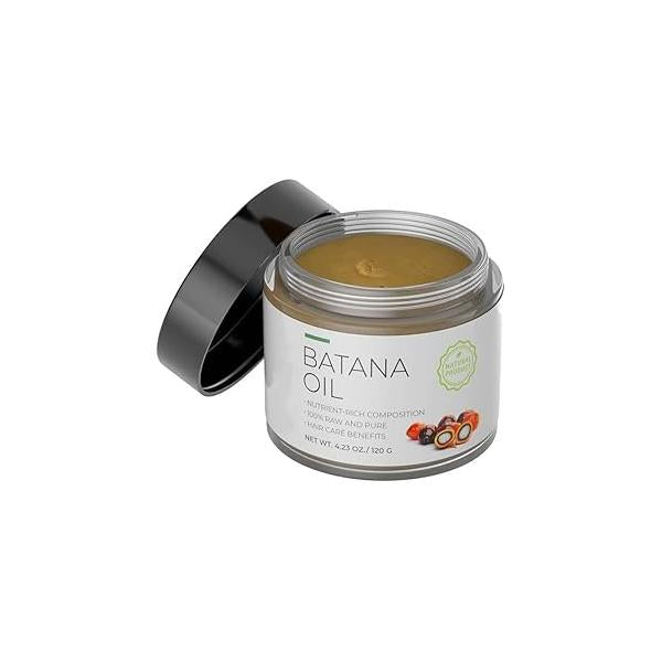 Generic Raw Batana Oil for Hair Growth: 100% Pure - Dr. Sebi from Honduras Unrefined Promotes thickness Men & Women 4.2 OZ.