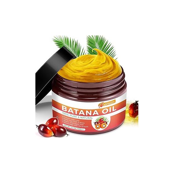 Batana Oil for Hair Growth 120G, 100% Pure Unrefined Repairs Dyness Damaged Hair, Loss, Growth, Smooth Scale Massage