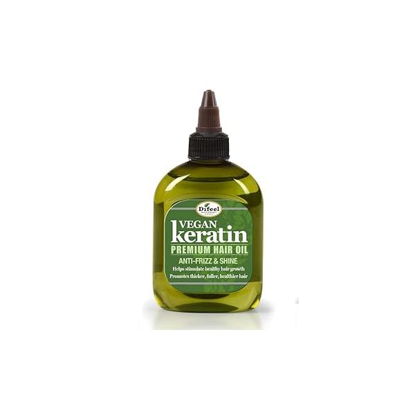 Difeel Vegan Keratin Premium Hair Oil - Anti Frizz & Shine 7.1 oz.