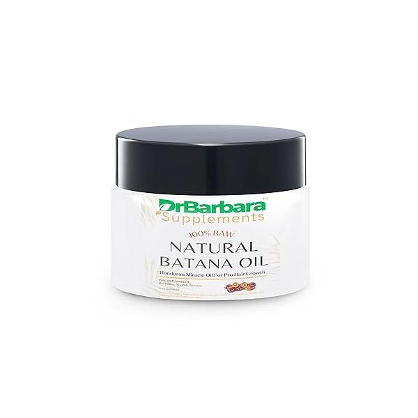 100% Pure Batana Oil for Hair Growth Organic, Raw Honduras Oil, Promotes Thicker & Prevents Loss Women and Men, All Types, 3.4 oz