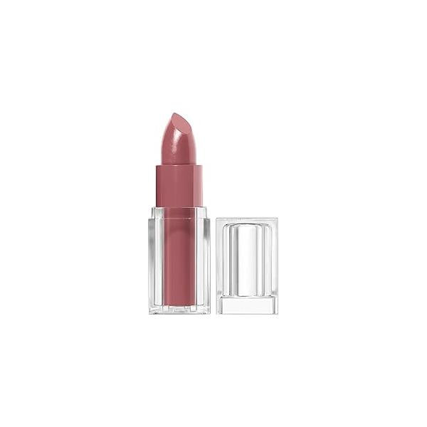 COVERGIRL Clean Lip Color, Romance Mauve, Satin Finish, Squalane, Avocado & Aloe, Carmine-Free, Non-Drying, 0.12oz