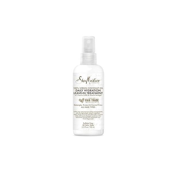 Shea Moisture, 100% Virgin Coconut Oil Daily Hydration Leave In Treatment, 3.3 Ounce