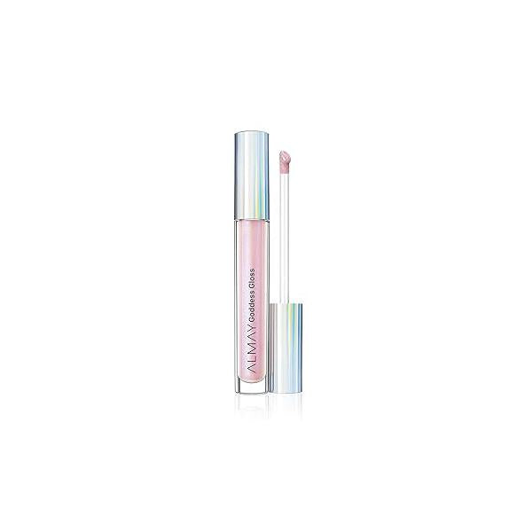 Almay Lip Gloss, Non-Sticky Makeup, Holographic Glitter Finish, Hypoallergenic, 200 Angelic, 0.9 Oz