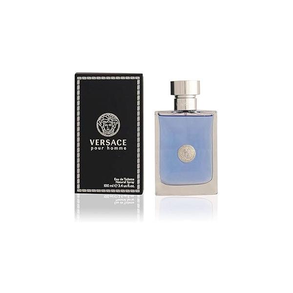 New Item VERSACE SIGNATURE HOMME EDT SPRAY 3.3 OZ HOMME/VERSACE (BLUE/SILVER) (M) DARK BLUE BOX W/SILVER SEAL