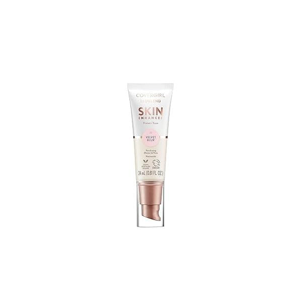 CoverGirl TruBlend Skin Enhancer, Velvet Blur, Primer, Plumps Dry Skin, Blurs Pores, Hydrating, Brightening, Lasts All Day, 0.81oz