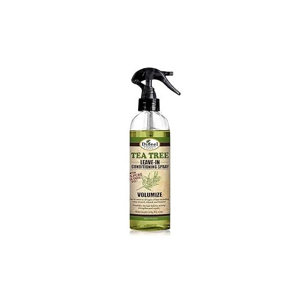 Difeel Volumize Leave in Conditioning Spray with 100% Pure Tea Tree Oil 6 ounce