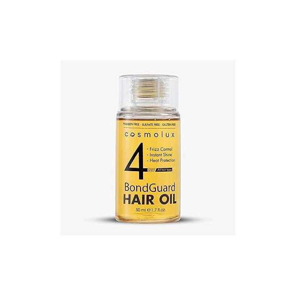 BondGuard Bonding Oil, Heat Protectant & Repair Oil for Damaged, Color-Treated Frizzy Hair, Adds Shine Tames Frizz, Lightweight Vegan - 1.7 fl oz (50 mL)
