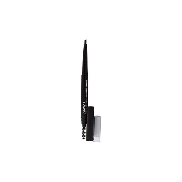 Almay Eyebrow Pencil with Spoolie Brush, Easy to Achieve Brows, Hypoallergenic, 802 Brunette