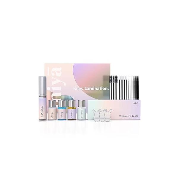 Brow Lamination Kit | Professional Eyebrow with Keratin DIY Lift Fuller, Thicker Brows for 6 weeks Includes Easy to Use Instruction, Treatment Tools & Brushes
