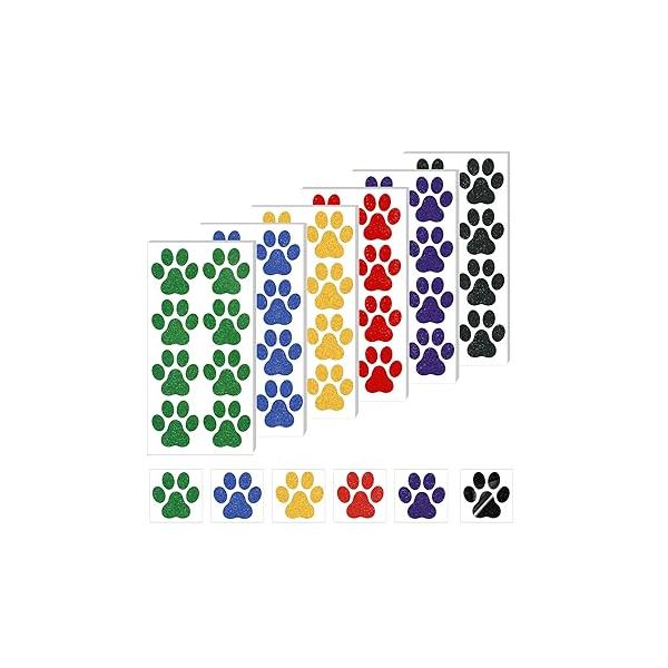 30 sheets 240pcs Dog Paw Glitter Temporary Tattoos, Print Tattoo Face Tattoos Sticker Body for Women Girls Accessories