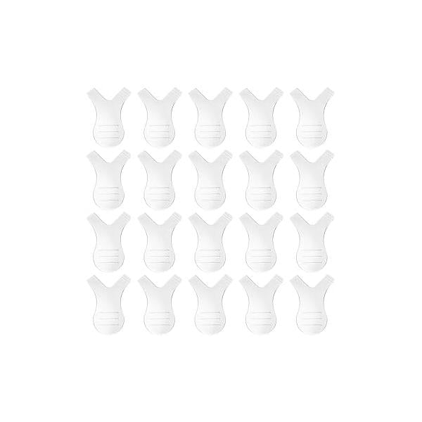 Leinuosen 20 Pack Y Lash Lift Tool Shape Eyelash Brush Silicone Grafting for Extension Clean up