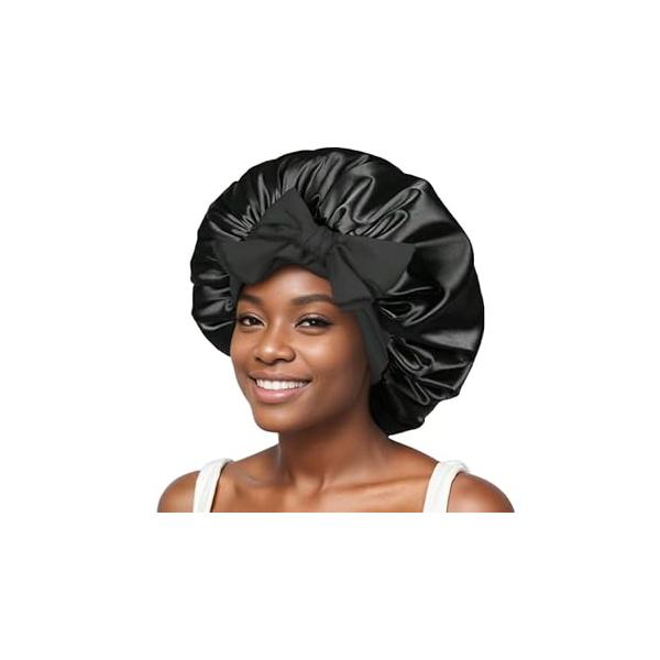 Top Grade Satin Fabric; Nice and Soft; Smooth; Lightweight; Maintains Hairstyle; Fits any Type of Hair Head; High Quality Silk It's very soft comfortable to wear; sash