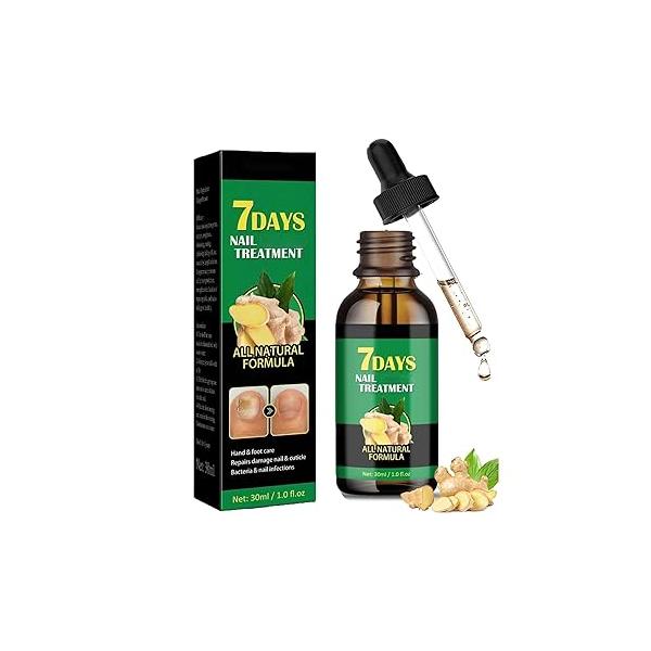 Ginger Nail Treatment, Growth Serum, Repair Cuticles Oil, Oil for Strengthen nails & Promote Growth, Natural Plant Formula, 30ML/1.0OZ