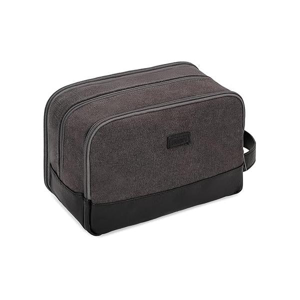 WANDF Travel Toiletry Bag for Men Large Toiletries Shaving Water Resistant Hanging Dopp Kit Accessories Women (Dark Grey)