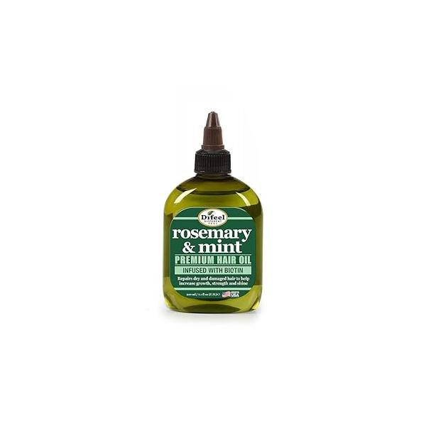 Difeel Rosemary and Mint Premium Hair Oil with Biotin 7.1 oz. - Natural for Growth &