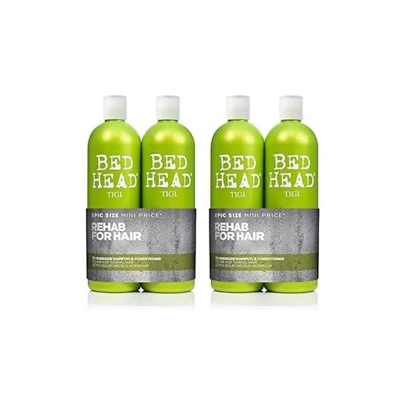 Bed Head by TIGI Urban Antidotes Re-Energize Daily Shampoo and Conditioner 25.36 fl oz 2 count