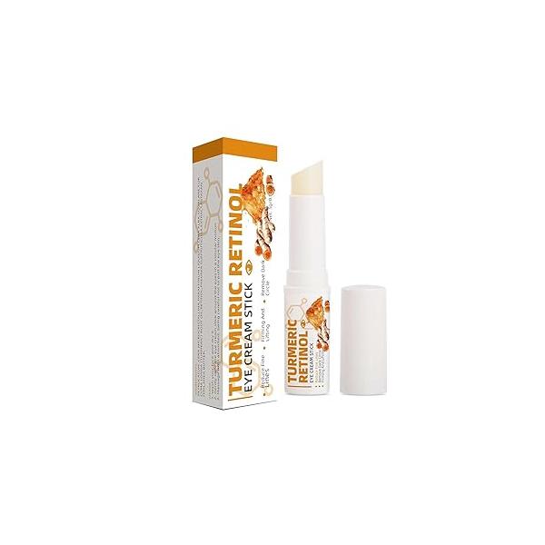 Lumibalm for Under Eye Bags, Turmeric Retinol Cream Stick, Stick Dark Circles, Wrinkles, Anti-Aging and Puffiness