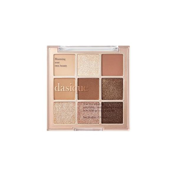 dasique Shadow Palette #01 Sugar Brownie I Cruelty-Free 9 Blendable Shades in Smooth Matte and Shimmer Finishes with Gorgeous Pearls