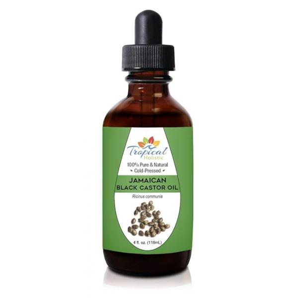 100% Pure Jamaican Black Castor Oil 4 oz - Premium Natural for Hair Growth, Beard, Eyelashes, Edges, Scalp Grease, Dandruff, and Eyebrows