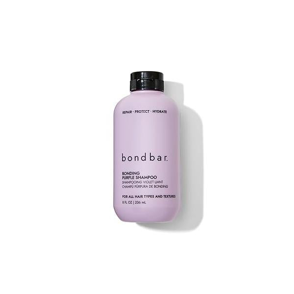 Purple Brightening Shampoo for Blonde, Lightened & Gray Hair, Neutralizes Brassiness, Repairs, Protects, Hydrates, Vegan, CrueltyFree, 8 Fl. Oz