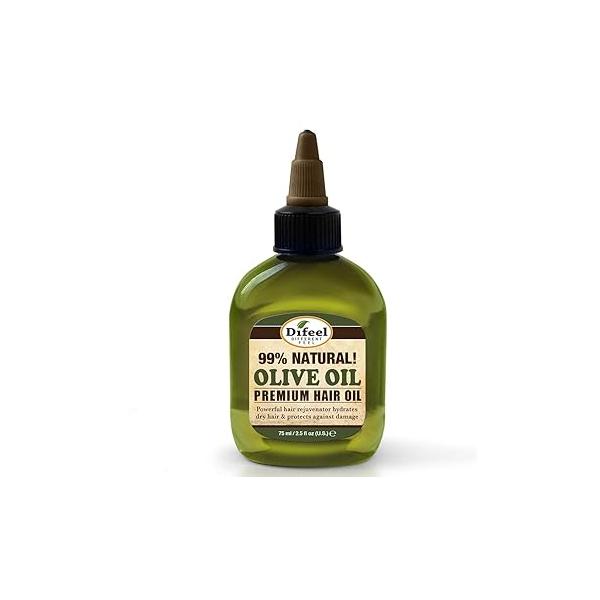 Difeel Premium Natural Hair Oil - Olive 2.5 ounce