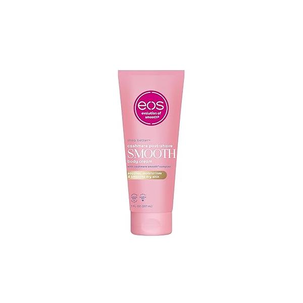 eos Cashmere Skin Collection Post-Shave Smooth Body Cream- Vanilla Scented, 72-Hour Hydration, 7 fl oz