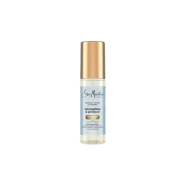 SheaMoisture Strengthen & Protect Hair Oil Manuka Honey Yogurt Reduces Heat Damage and Protects with an Amla Infused Lightweight Formula 3.3fl oz