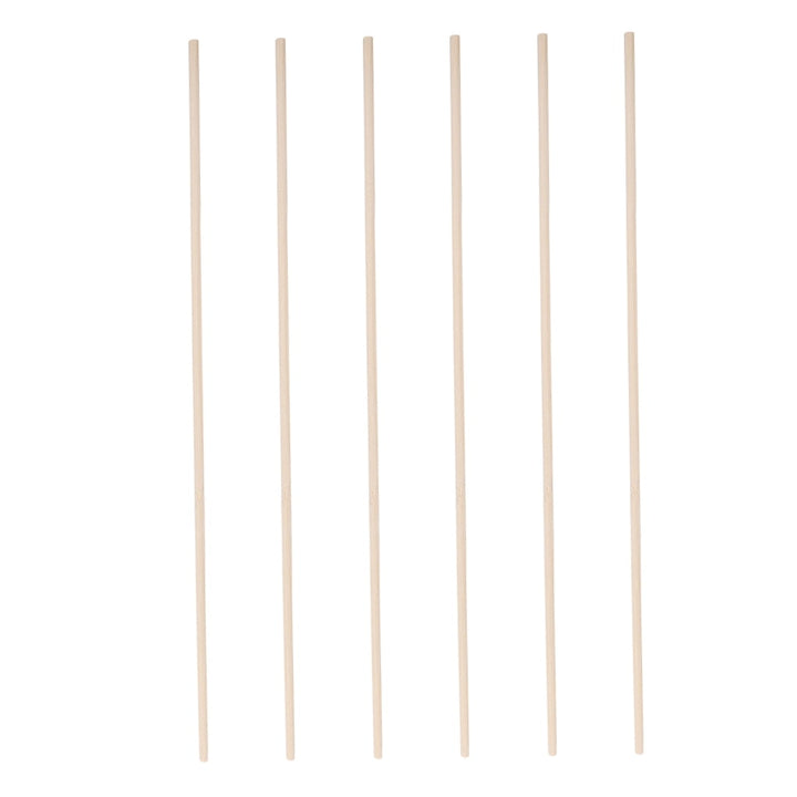 HONMEET Wooden Sticks for Crafts Bamboo Replacement Home Users 6Pcs