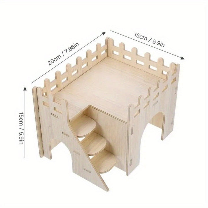 Cage Delicate Hamster House Houses Hideouts Guinea Mouse Supply Wear-resistant Wooden Rat