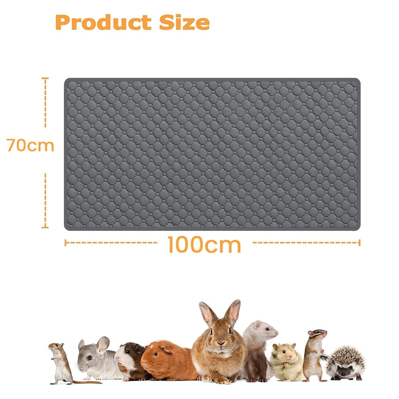 Guinea Pig Cage Liners, Washable , Waterproof Reusable & Anti Slip, Absorbent Bedding 2Pcs