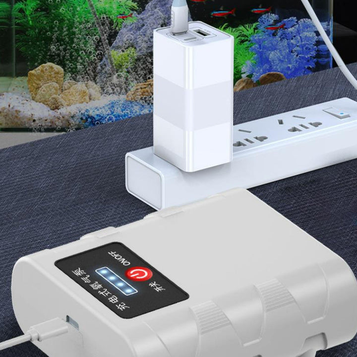 Hot Buy! USB Charging Aerator Pump with Lithium Battery for Fish Farming, Outdoor Use, Aeration System for Pond or Tank, Portable Water Oxygen Pump, Rechargeable Battery Fish Pond Pump