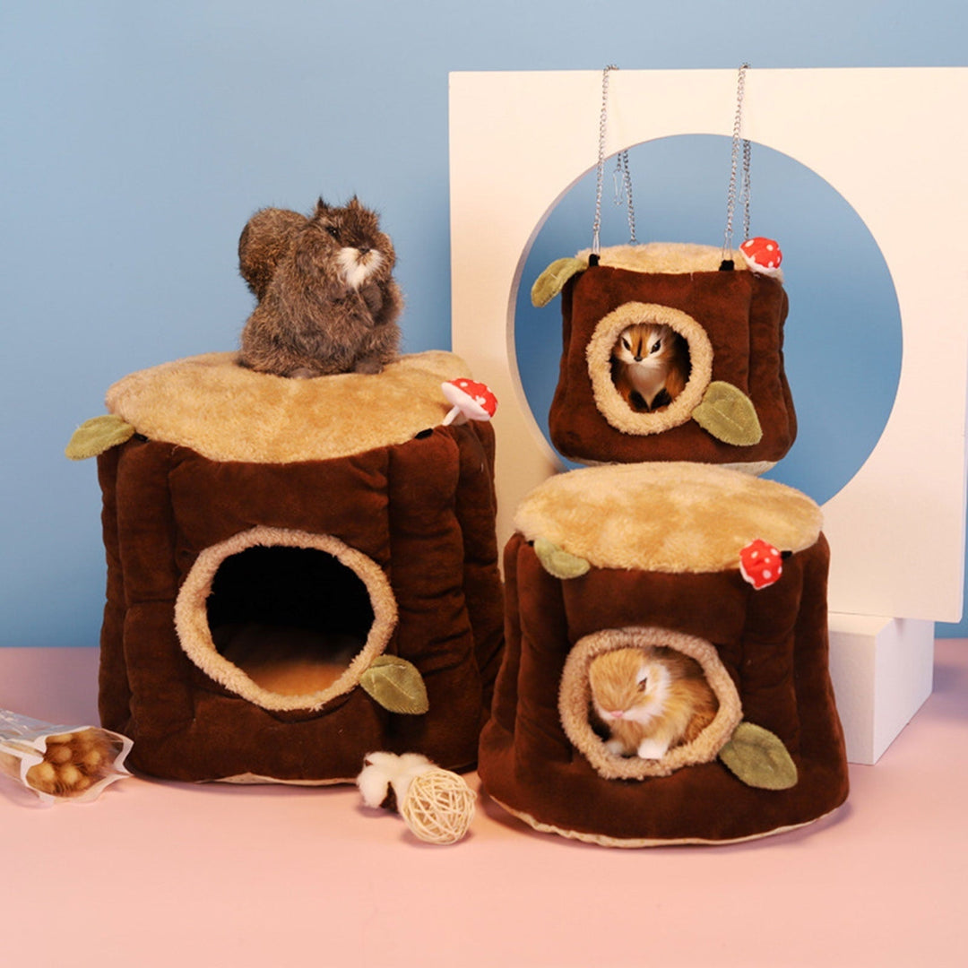 CIYISON Bird Warm Nest Hanging Hammock House Winter Tent Plush Hideaway Sleeping Bed for Hedgehog Bunny Easy to Hang for Cage