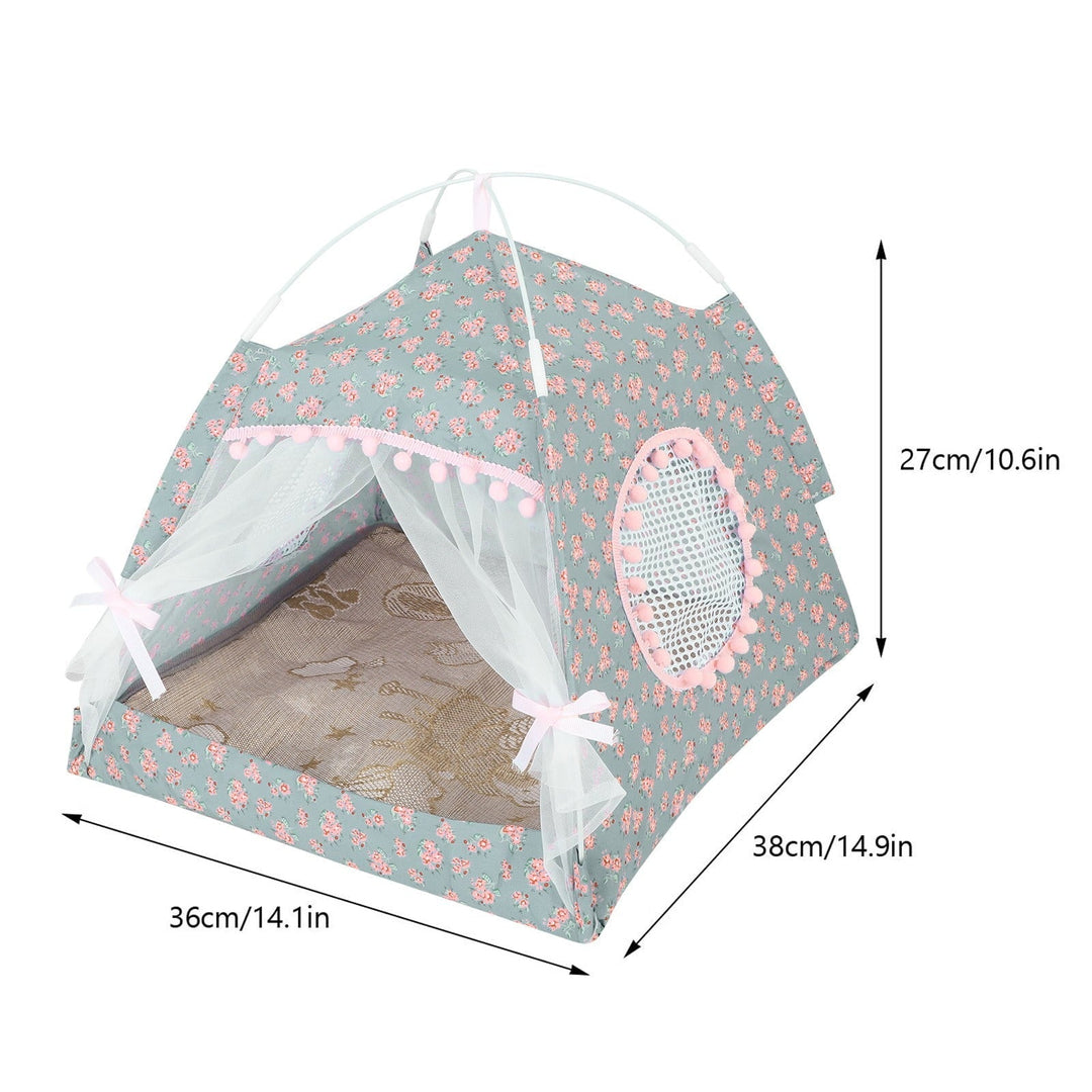 Ear Nest Tent Pet Cat Nest Cat House Available All Seasons For Small And Medium Sized Dogs Removable Washable Foldable for Kitten Cosy Soft Grey