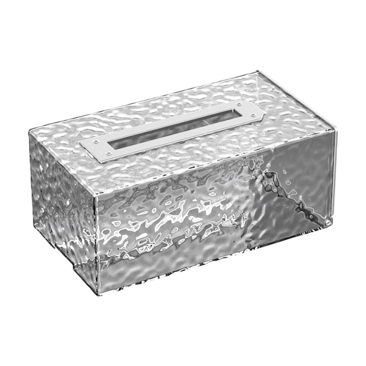 Foqnuq Tissue Box Household Organizer Transparent Plastic Wall Mounted Non-Perforated for Living Room Bathroom Coffee Table Outdoors