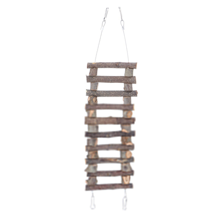 Wooden Animal Bridge for Hamsters, Mice, Squirrels & Parrots, 60cm Long Flexible Pet Ramp
