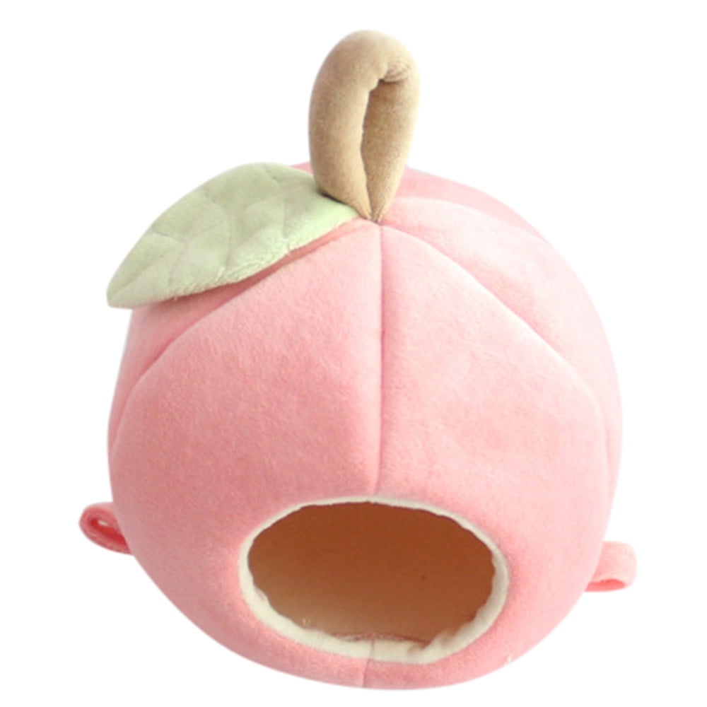 RoamHome Pet Warm Winter House Closed Pet Nest for Mice Hamster Rabbit Small Animal Thermal Cage Household All-Season Small Animals Cage (Pink)