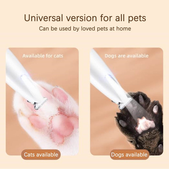 Awdenio Dog Clippers for Grooming, Low Noise Small Dog Clippers with LED Light, Rechargeable Electric Dog Hair Clipper for Pets