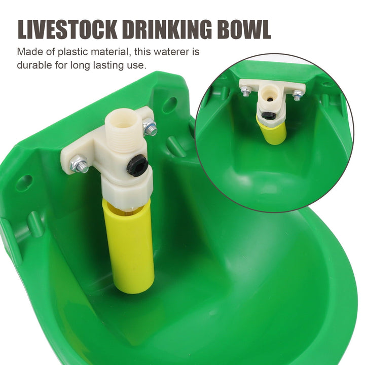 BASIOUS 1pc Automatic Farm Plastic Water Bowl For Cow Cattle Goat Sheep Horse Water Trough