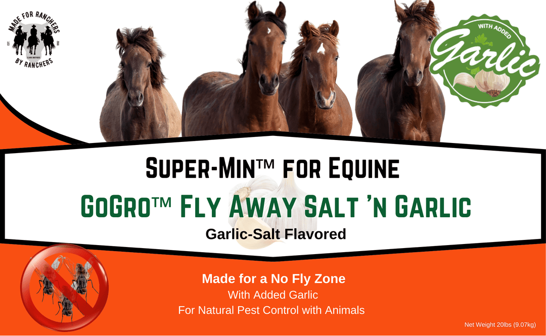 Super-Min™ EQUINE GoGro™ Fly Away Garlic (20lb Economy Pail)