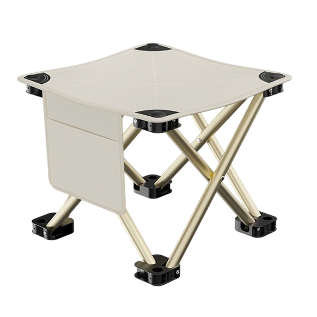 Rwvbm Portable Folding Camping Stool - 1 Second Setup 360lb Capacity Lightweight Aluminum Frame 13x13x13in Seat Includes Carry Bag for Outdoor,Fishing,Hiking,BBQs