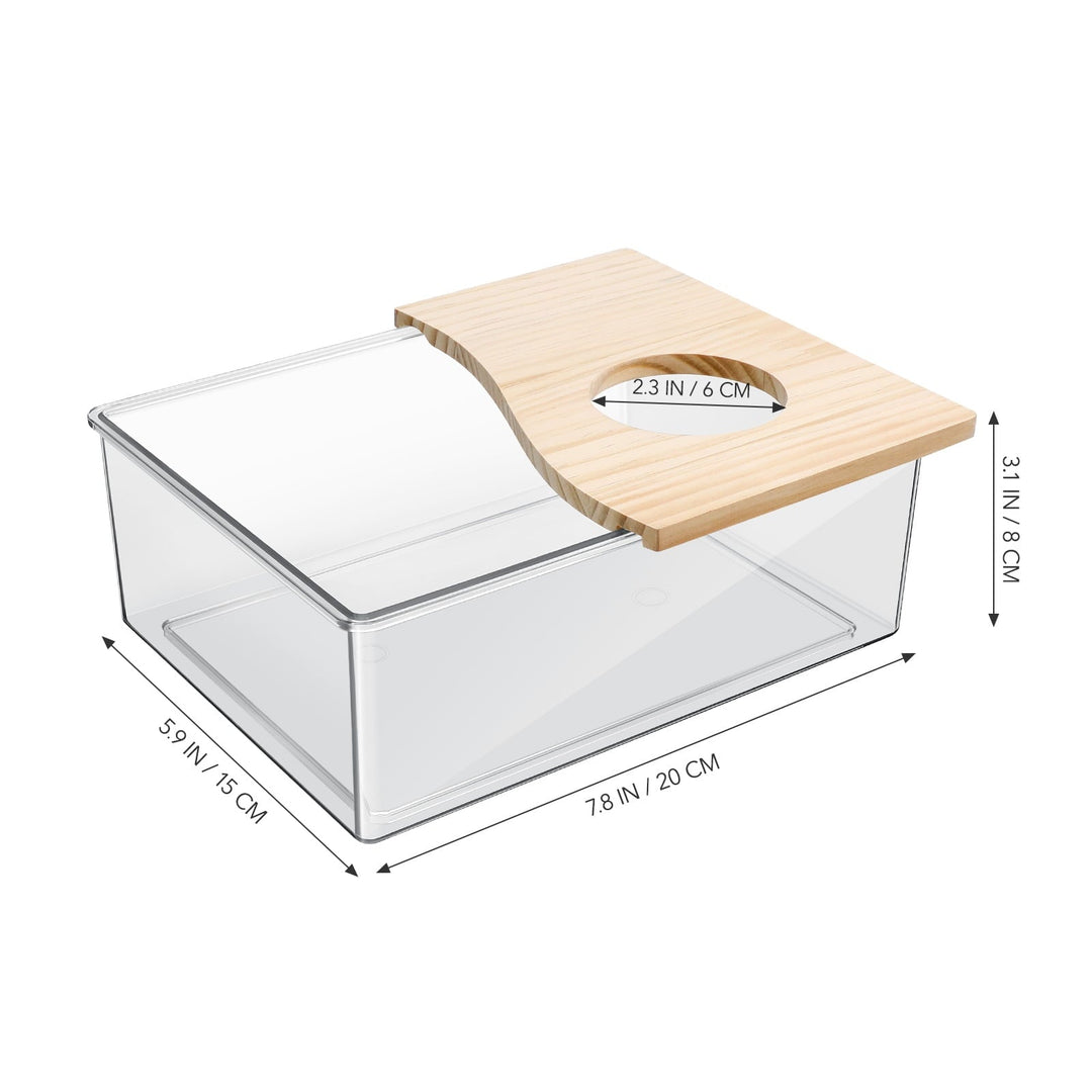 Yage 1pc Transparent Chinchilla Bath House Hamster Sandbox Sand Bath Container Chinchilla Dust Bath Acrylic Container