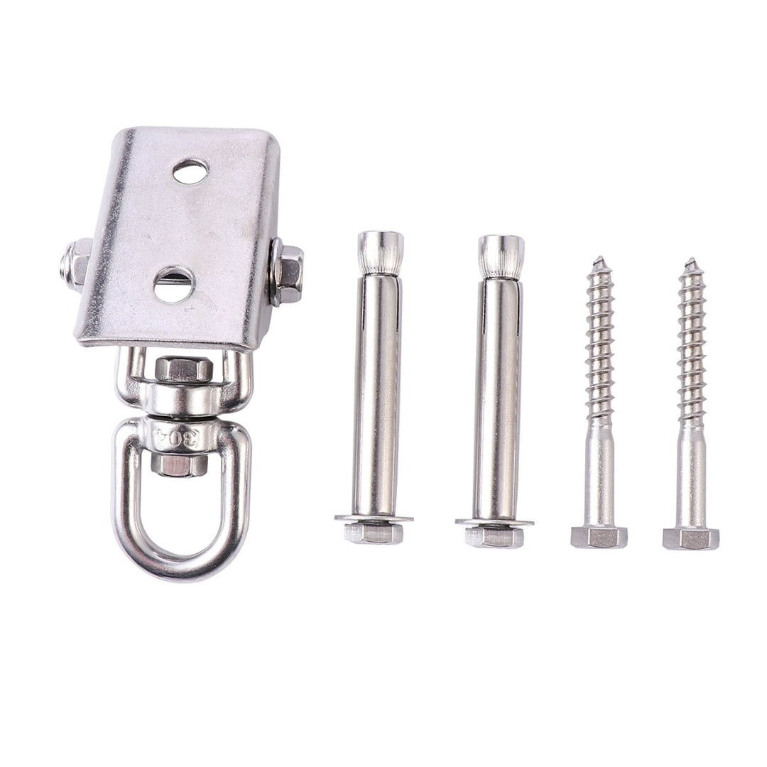 Toddmomy 360 Swivel Swing Hanger Heavy Duty Hammock Hanging Kit 1 Set Stainless Steel for General Users
