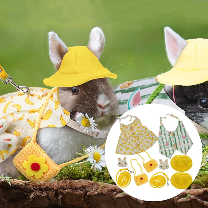 Rabbit Dress Costume Set with Accessories for Small Pets