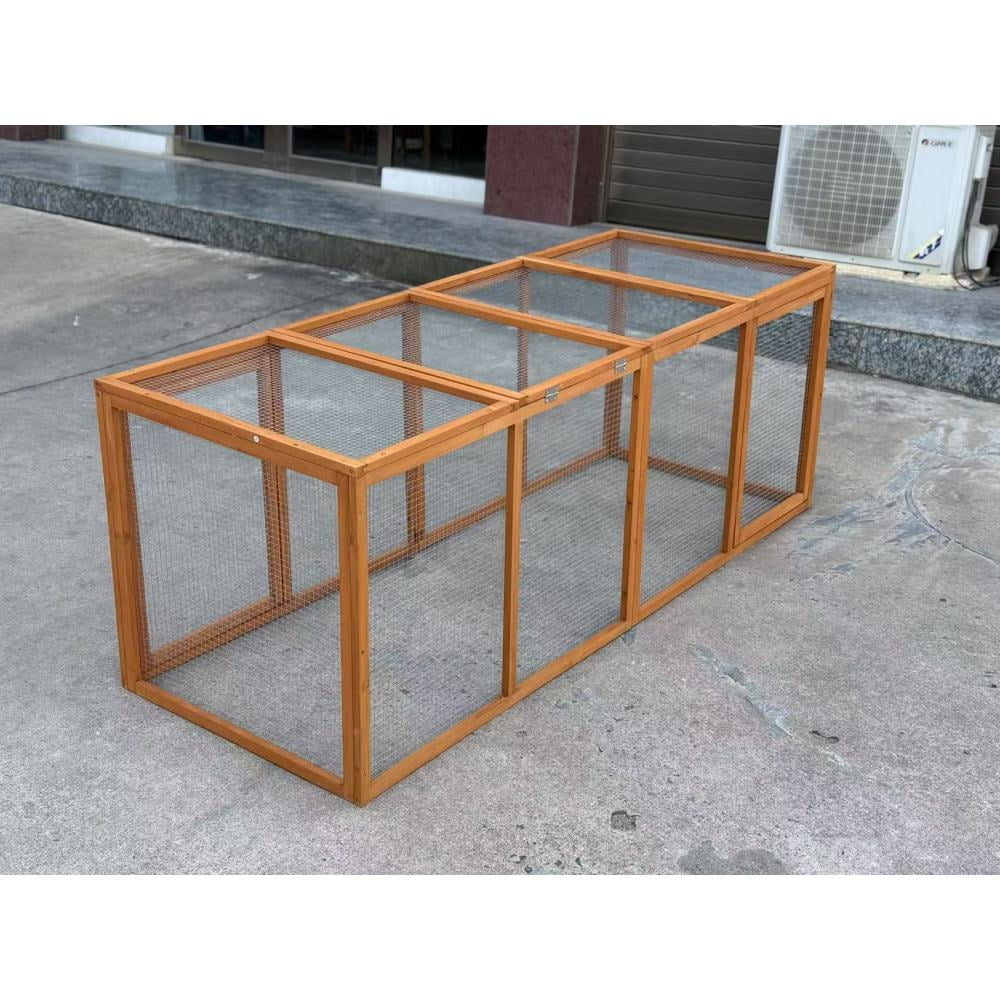 Spacious Chicken Run Cage with Four Accessible Doors - Versatile Chicken Coop and Playground for Happy, Healthy Chickens - Easy Access and Secure Environment for Your Flock