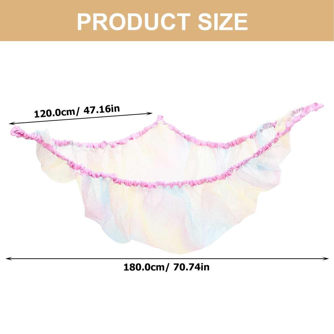 HONMEET Stuffed Animals Toy Storage Net Woven Mesh Hammock Multi-Colored Polyester 1Pack