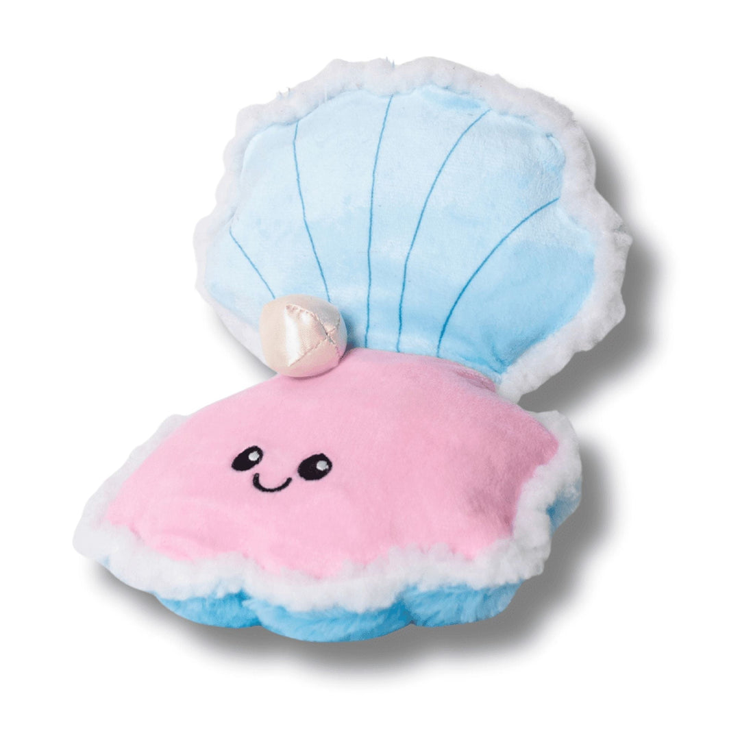 Bundle x Joy Oyster with Pearl Plush for Dogs with Squeaker, Crinkle & Softness for Added Joy